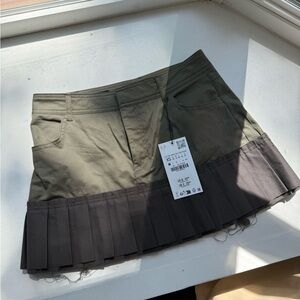 ZARA KHAKI MINI SKIRT